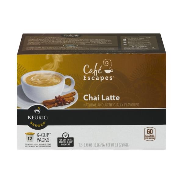 Cafe Escapes Chai Latte KCups HyVee Aisles Online Grocery Shopping