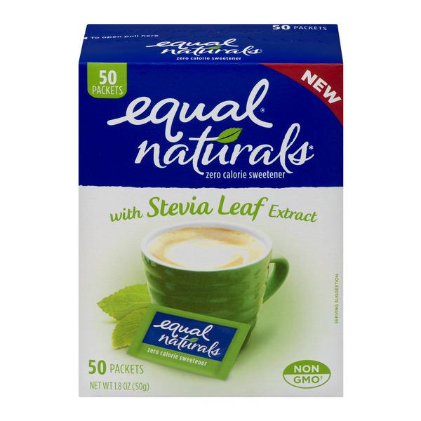 Equal Naturals Zero Calorie Sweetener with Stevia Leaf Extract Packets