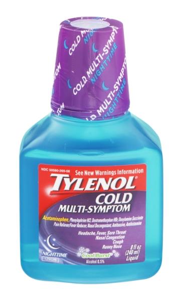 Tylenol Cold Multi Symptom Dosage Chart