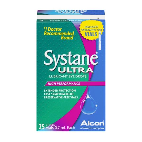 Systane Ultra Lubricant Eye Drops High Performance Vials - 25 CT | Hy ...