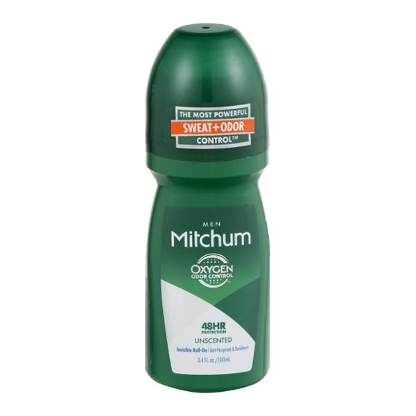 Mitchum Men Invisible Roll-On Anti-Perspirant & Deodorant Unscented ...