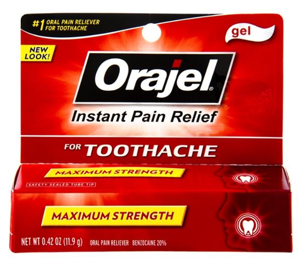 Orajel Oral Pain Reliever Double Medicated for Maximum Toothache Relief