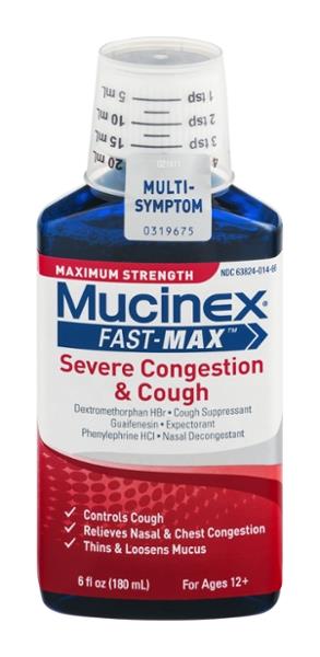 Mucinex Fast-Max Maximum Strength Severe Congestion & Cough | Hy-Vee ...