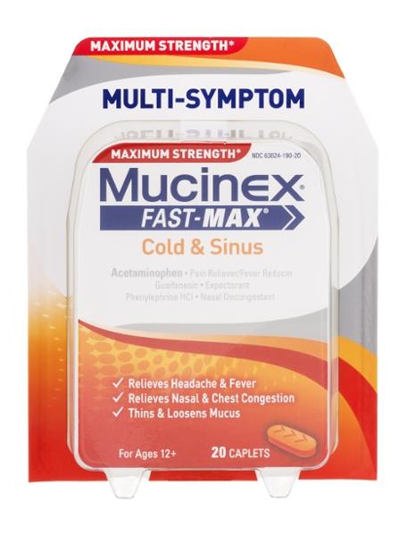 Mucinex Fast-Max Cold & Sinus Maximum Strength | Hy-Vee Aisles Online ...