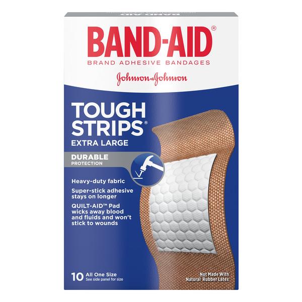 BandAid Brand Extra Large Tough Strips All One Size Adhesive Bandages