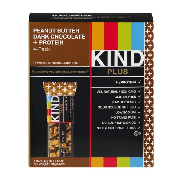 KIND Plus Peanut Butter Dark Chocolate + Protein 41.4 oz Bars HyVee