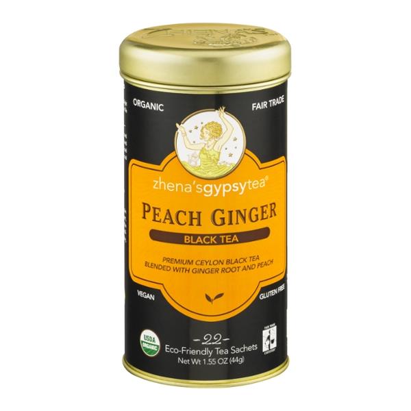 Zenya Tea Zhena's Gypsy Tea Peach Ginger Black Tea 22 Count | Hy-Vee Aisles ...