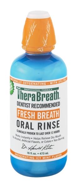 TheraBreath Fresh Breath Oral Rinse Invigorating Icy Mint | Hy-Vee ...