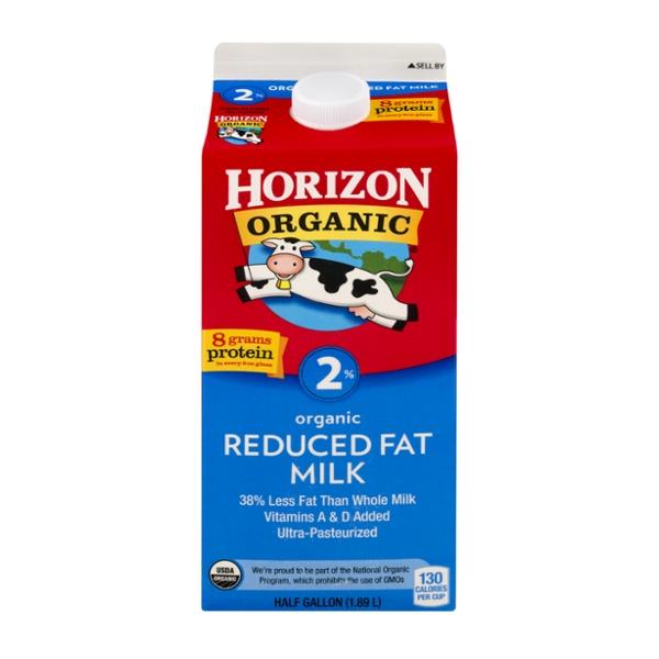 Organic Reduced Fat Milk 90
