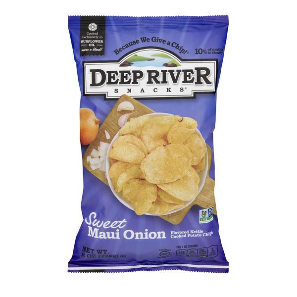 Deep River Snacks Kettle Cooked Potato Chips Sweet Maui Onion HyVee