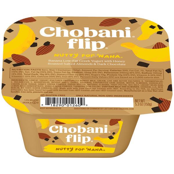 Chobani Yogurt Flip Banana, Almond & Chocolate HyVee Aisles Online Grocery Shopping