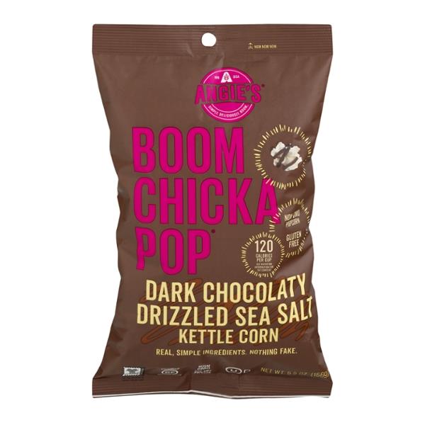 Angie's Boomchickapop Dark Chocolaty Drizzled Sea Salt Kettle Corn | Hy ...