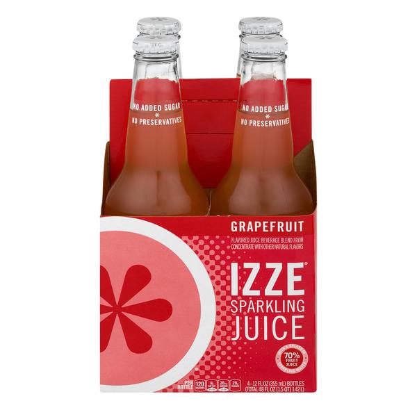 IZZE Sparkling Grapefruit Juice 4Pk HyVee Aisles Online Grocery Shopping