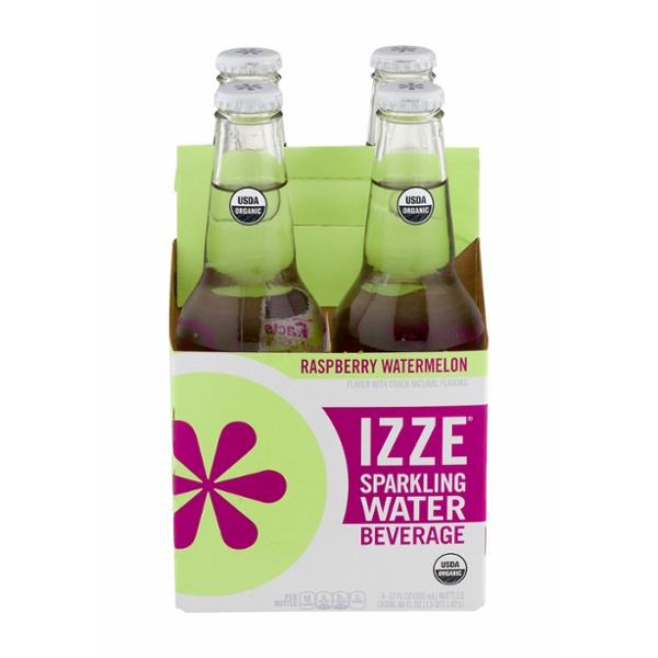 Izze Raspberry Watermelon Sparkling Water Beverage 4 Pack HyVee