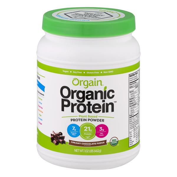 Orgain Organic Protein Powder Creamy Chocolate Fudge | Hy-Vee Aisles ...