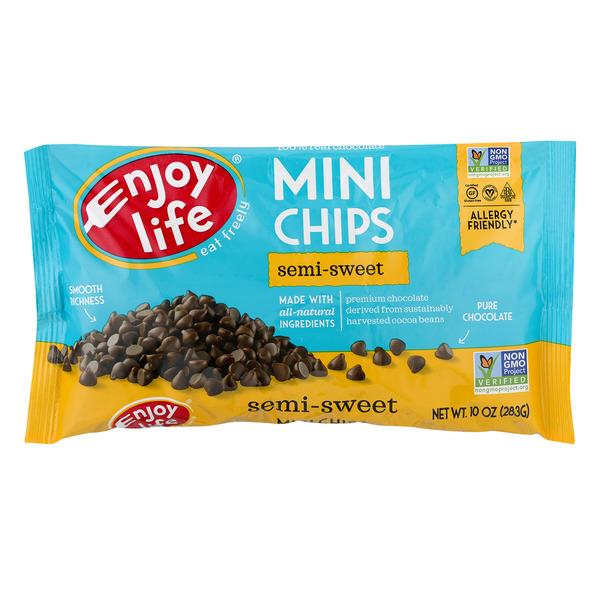 Enjoy Life Semi-Sweet Chocolate Mini Chips Gluten Free Dairy, Nut & Soy ...