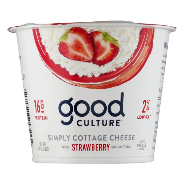 Good Culture Cottage Cheese Strawberry On The Bottom Hy Vee
