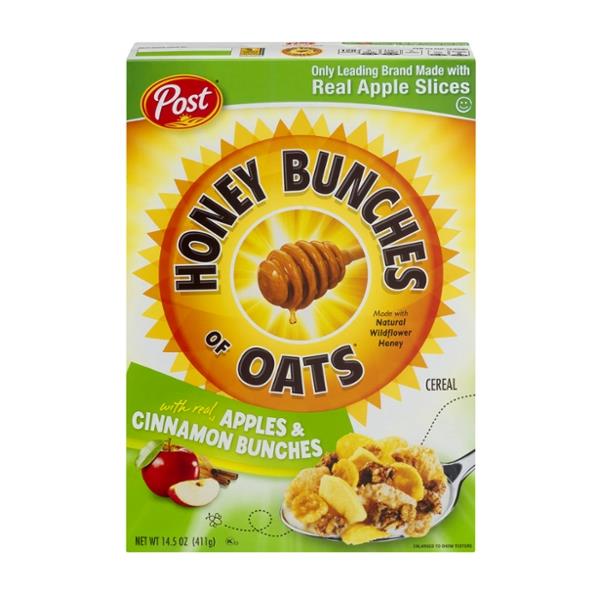 Post Honey Bunches of Oats with Real Apples & Cinnamon Bunches Cereal ...