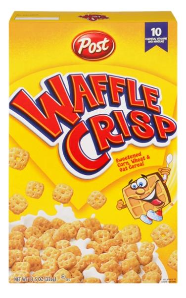 Post Waffle Crisp Sweetened Multi-Grain Cereal | Hy-Vee Aisles Online ...