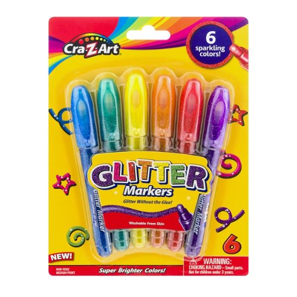 CraZArt Glitter Markers, Super Bright Colors HyVee Aisles Online