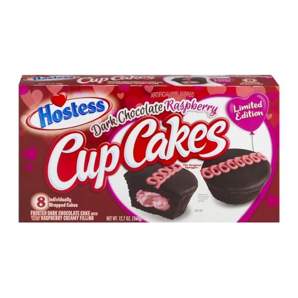 Hostess Dark Chocolate Raspberry Cupcakes 8Ct HyVee Aisles Online Grocery Shopping