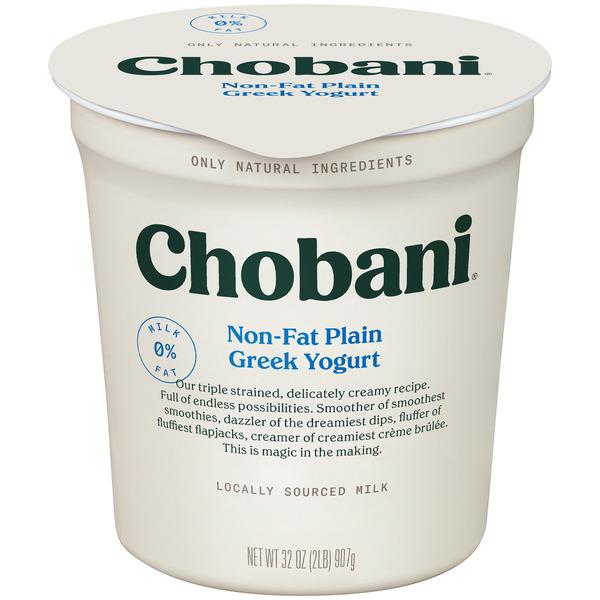 Chobani Plain Non-Fat Greek Yogurt | Hy-Vee Aisles Online Grocery Shopping